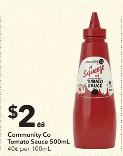 Ritchies Community Co Tomato Sauce offer