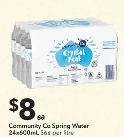 Ritchies Community Co Spring Water offer
