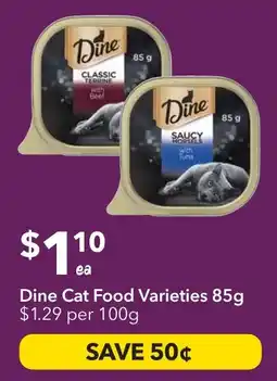 Ritchies Dine Cat Food Varieties offer