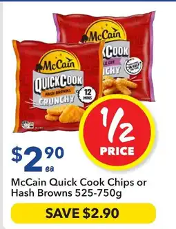 Ritchies McCain Quick Cook Chips or Hash Browns offer