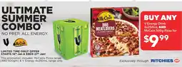 Ritchies V Energy Drink AND McCain Pizza offer