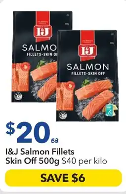 Ritchies I&J Salmon Fillets Skin Off offer