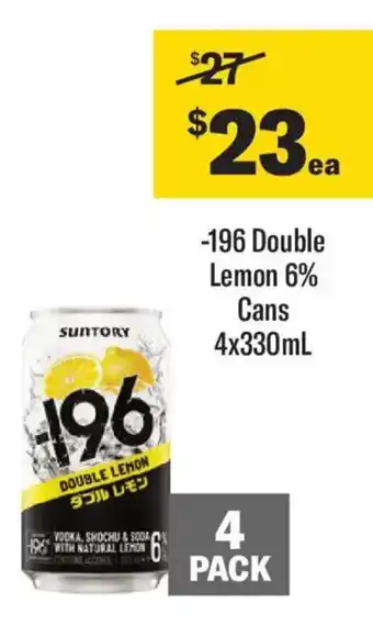 -196 Double Lemon 6% Cans