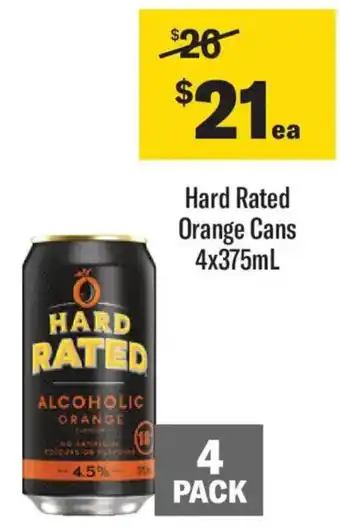 Hard Rated Orange Cans