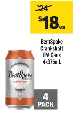 Liquorland BentSpoke Crankshaft IPA Cans offer