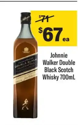 Liquorland Johnnie Walker Double Black Scotch Whisky offer