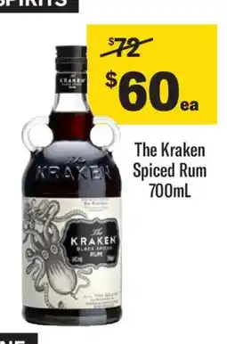 Liquorland The kraken spices rum offer