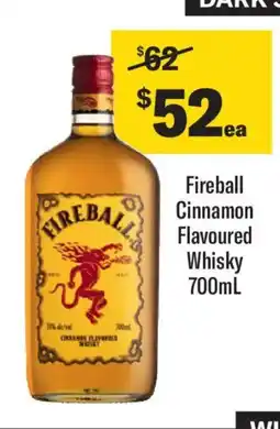 Liquorland Fireball Cinnamon Flavoured Whisky offer