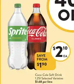 Foodworks Coca-Cola Soft Drink offer