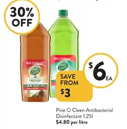 Foodworks Pine O Cleen Antibacterial Disinfectant offer