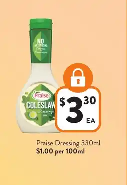 Foodworks Praise Dressing offer
