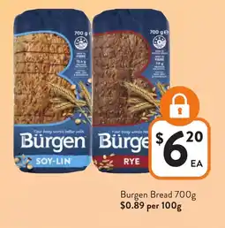 Foodworks Burgen Bread offer