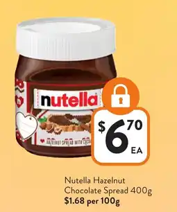 Foodworks Nutella Hazelnut Chocolate Spread offer