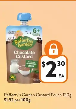Foodworks Rafferty's Garden Custard Pouch offer