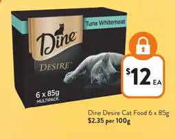 Foodworks Dine Desire Cat Food offer