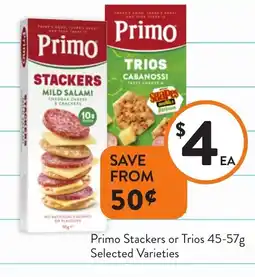 Foodworks Primo Stackers or Trios offer