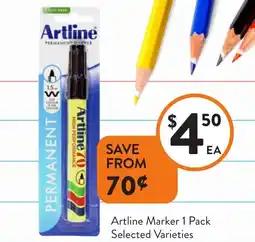 Foodworks Artline Marker offer