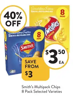 Foodworks Smith's Multipack Chips offer