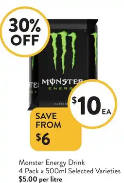 Foodworks Monster Energy Drink offer