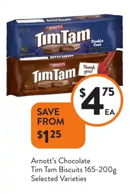 Foodworks Arnott's Chocolate Tim Tam Biscuits offer