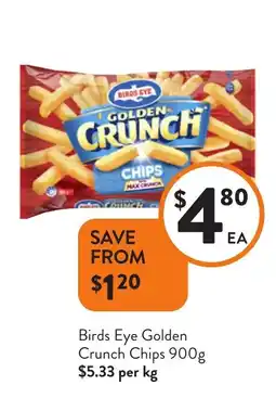 Foodworks Birds Eye Golden Crunch Chips offer