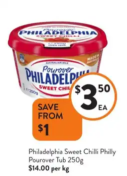 Foodworks Philadelphia Sweet Chilli Philly Pourover Tub offer
