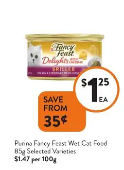 Foodworks Purina Fancy Feast Wet Cat Food offer