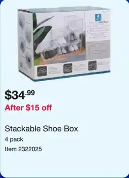 Costco Stackable Shoe Box offer