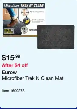 Costco Eurow Microfiber Trek N Clean Mat offer