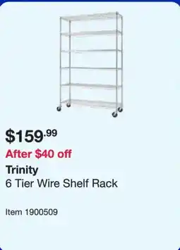 Costco Trinity 6 Tier Wire Shelf Rack offer