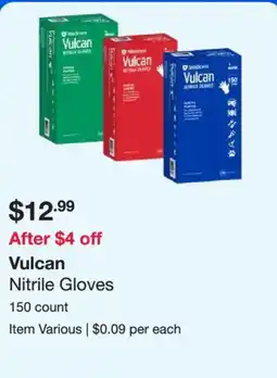 Costco Vulcan Nitrile Gloves offer