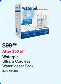 Costco waterpik Ultra & Cordless Waterflosser Pack offer