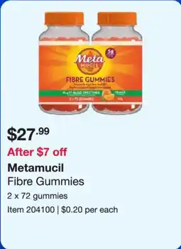 Costco Metamucil Fibre Gummies offer