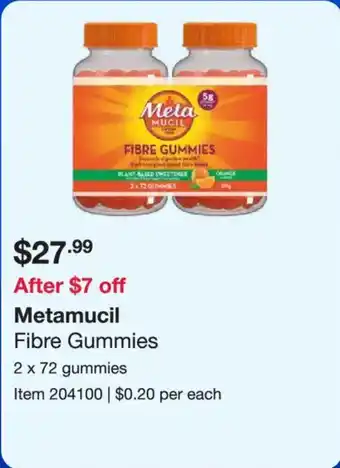 Costco Metamucil Fibre Gummies offer