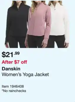 Costco Danskin Women's Yoga Jacket offer