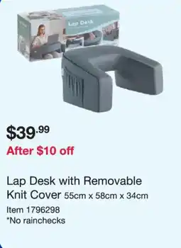 Costco Lap Desk with Removable Knit Cover offer