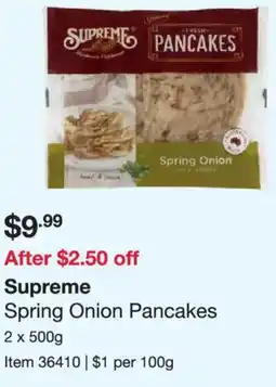 Costco Supreme Spring Onion Pancakes offer