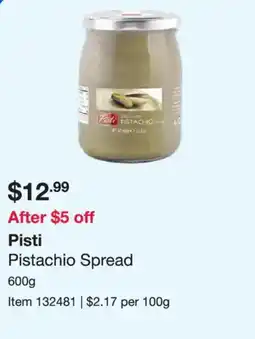 Costco Pisti Pistachio Spread offer