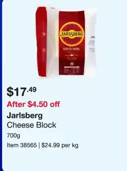 Costco Jarlsberg Cheese Block offer