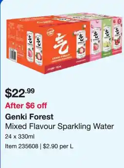 Costco Genki Forest Mixed Flavour Sparkling Water offer