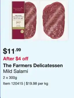 Costco The Farmers Delicatessen Mild Salami offer