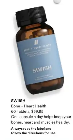 Priceline SWIISH Bone + Heart Health offer