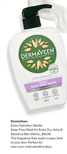 Priceline Dermaveen extra hydration gentle soap-free wash for extra dry, itchy & sensitive skin offer