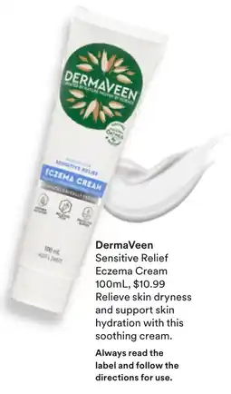 Priceline DermaVeen Sensitive Relief Eczema Cream offer