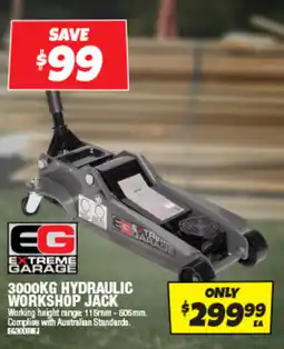 Autobarn 3000kg hydraulic workshop jack offer