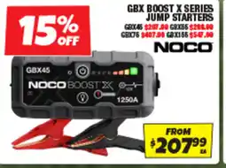 Autobarn Gbx boost x series jump starters offer