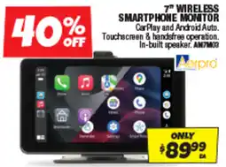 Autobarn 7" wireless smartphone monitor offer