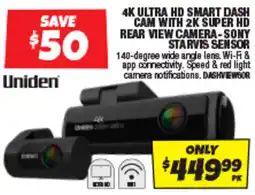 Autobarn 4k ultra hd smart dash cam with 2k super hd rear view camera-sony starvis sensor offer