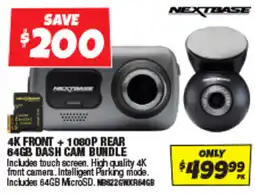 Autobarn 4k front + 1080p rear 64gb dash cam bundle offer