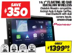 Autobarn 10.1" floating hd dab idatalink wireless offer